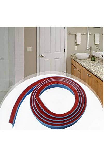 esimplu Prag de dus autoadeziv, pentru cabina de dus, rezistent la mucegai, albastru, 1.5 m, model 90°