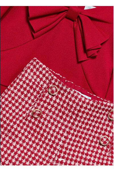 Abel & Lula Abel Lula Baby Girl Top and Bottom Shorts Set - Red