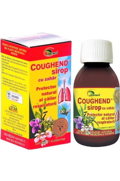 Ayurmed Sirop Coughend protector ayurvedic cai respiratorii, 100ml,
