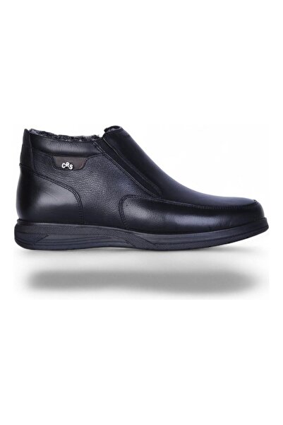 GÜLERSHOES Garantili Ortopedik Su Geçirmez Kaymaz Kışlık Kürklü Erkek Fermuarlı Bot 40-41-42-43-44 Numara