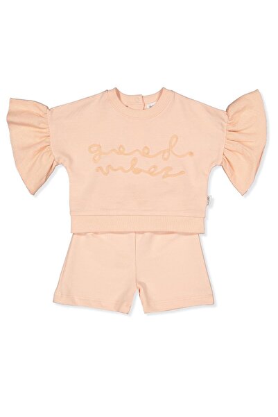 Bebetto Two Thread Sweat 2-Piece Set (Good Vibes/25) Salmon