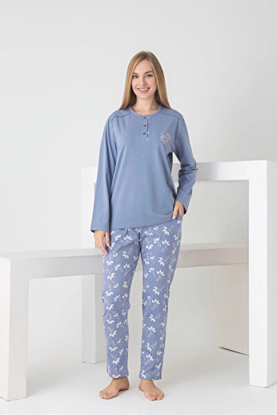 My Hanne Patterned Women's Pajama Set 3101
