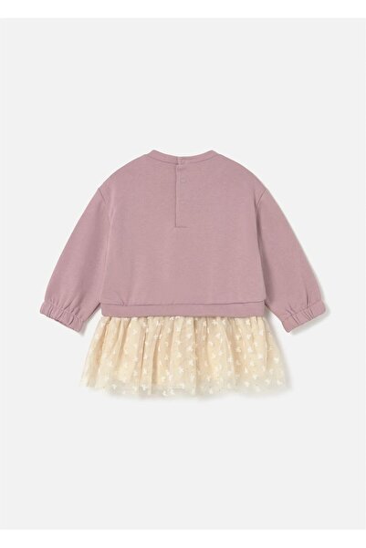 MAYORAL Kız Bebek Tüllü Baskılı Elbise Pembe 2912