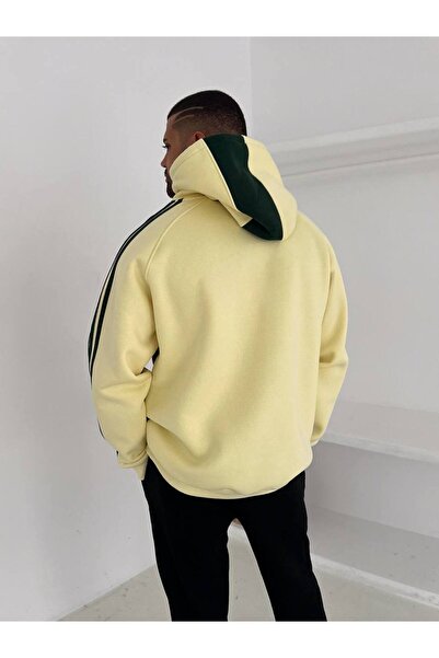 bergibo OVERSİZE KAPÜŞONLU ŞARDONLU SWEAT - BRASIL MUNIH MILAN ARJANTİN SWEAT KALİTELİ