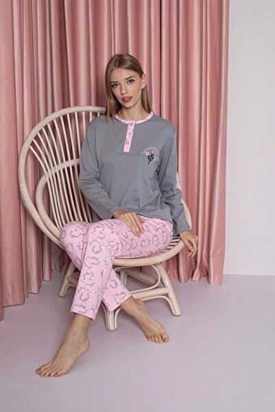 My Hanne Patterned Women's Pajama Set 3018