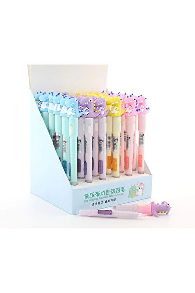 Genel Markalar 07 Uçlu Ledli Dinazor Tasarımlı Kalem