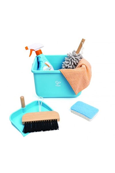 Hape Children's toy, Hape, Cleaning set with bucket, 7 pieces