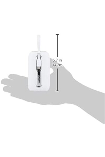 Joyroom JR-L012 Colorful Series 22.5W mini Power Bank with Dual Cables 10000mAh-White
