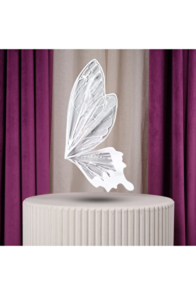 Gifts World White plastic butterfly packaging, 40 pieces