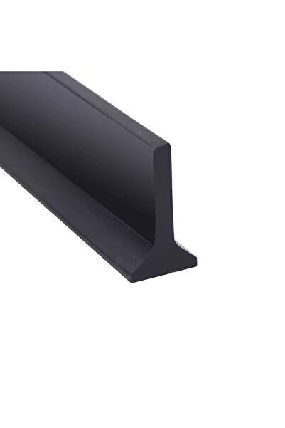 esimplu Prag de dus autoadeziv, flexibil, pentru cabina de dus, rezistent la mucegai, negru, 1 m