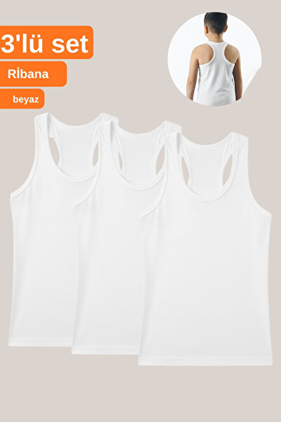 CNT Boy's 3-Piece Ribbed Sports Tank Top
