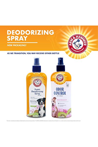 Arm&Hammer Super Spray Odor Eliminator for Dogs by Arm & Hammer | Odor Remover for All Dogs and Puppies with Ba
