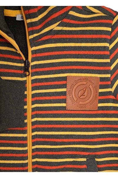 Ozmoz By Mukadder Özden Reborn Boy's Hooded Hoodie Jacket Striped