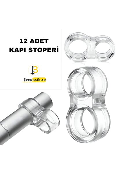 İpekbağlar KAPI STOPERİ 12 ADET SİLİKON KAPI DURDURUCU