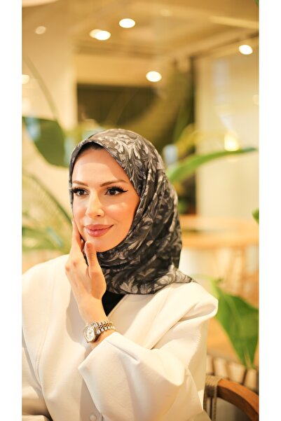 efdal şal eşarp Ivy Pattern Imported Cotton Scarf