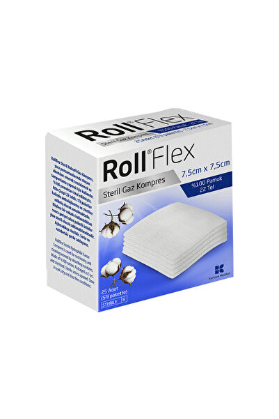 Roll Flex Gaz Kompres 7,5Cm X 7,5Cm 25Li
