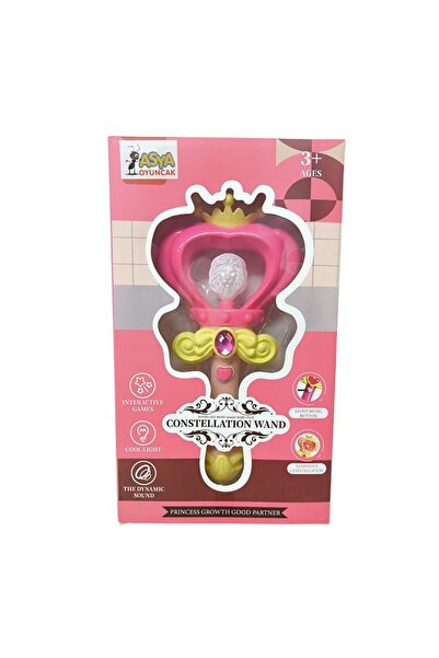 Asya Oyuncak عصا الجنية المضيئة والمغنية 185-67-وردي