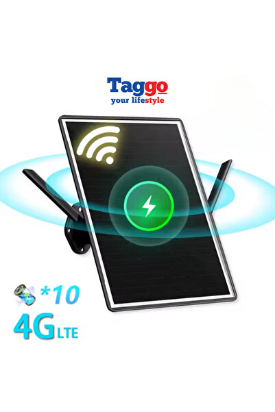 Taggo SolarSync 4G Outdoor Router, 15W Panel, 20,000mAh, Waterproof, 8 Devices, 24/7 Connectivity