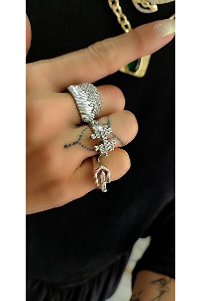 Asteria Jewelry Silver Serenay Baguet Ring