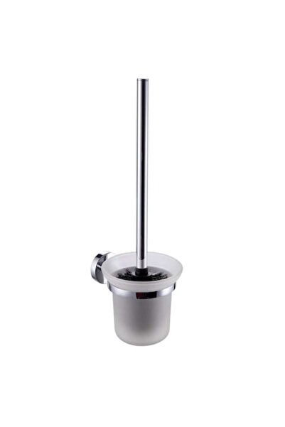 Iobagno Perie WC Alfa AC1514, suspendat, metal + sticla mata, 36 x 13 cm