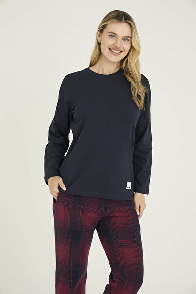 KLY Women's Crew Neck Pajama Set Stylish Design Comfortable