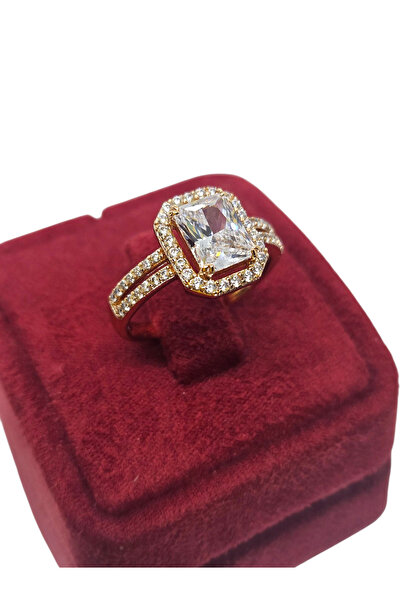 XUPING JEWELRY Baget Zirkon Taşlı 18K Altın Kaplama 316L Çelik Yüzük – Xuping Jewelry-Jiro Accessories