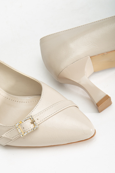 Blacktavern Classic Evening Shoes with Heels 7 cm Laser Shiny Size Range 35-43