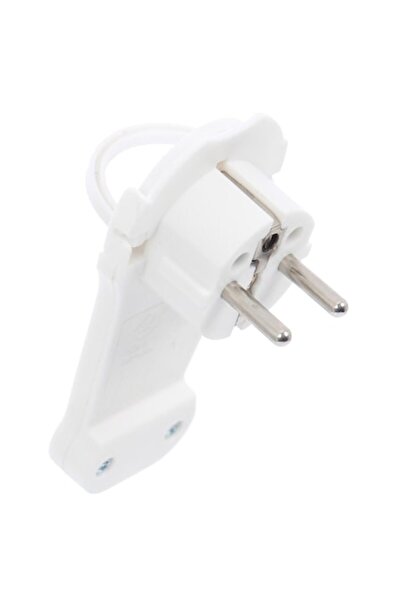 OEM Flat plug 4107, protective contact, white