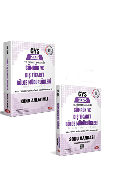 Data Yayınları 2025 GYS Gümrük ve Dış Ticaret Bölge Müdürlükleri Taşra Gümrük...