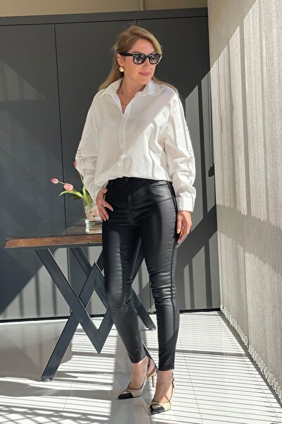 MİSLİNA BUTİK Siyah Mum Pantolon