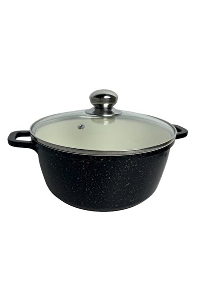 Paxton ST-TC-24 pot, aluminum, 4.2 l, 24 cm, with glass lid, ergonomic handles