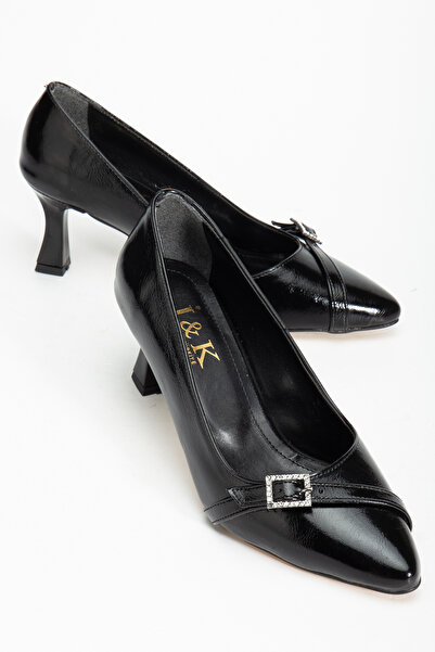 Blacktavern Classic Evening Shoes with Heels 7 cm Laser Shiny Size Range 35-43