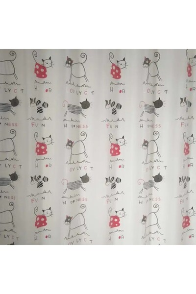 OEM Perdea dus SWSC-277, model pisici, 180 x 200 cm