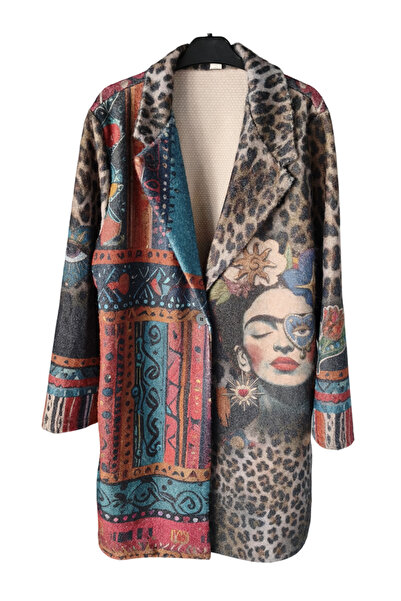 OEM Frida multicolored women's casual coat, M/L