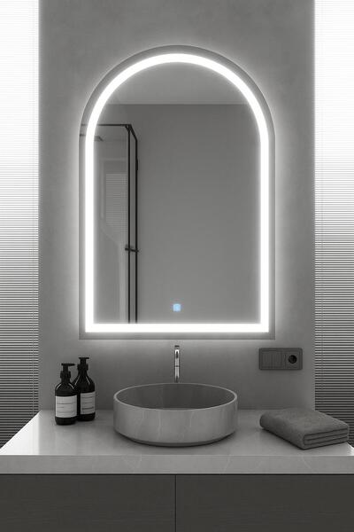 eagle mirror "Espejo" Dekoratif Dokunmatikli Banyo Lavabo Konsol Aynası Makya...