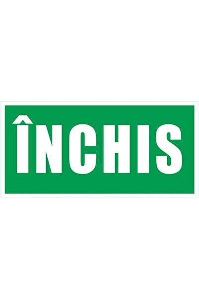 OEM Indicator dublu deschis/închis Sun Prints, PVC, dreptunghiular, 19,5 x 9,...