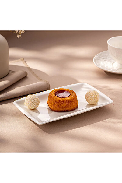 MuratogluHome Emsan Pamukkale Rectangular Plate 18 cm