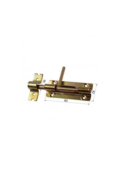 OEM Latch with cylindrical rod and locking mechanism, galvanized, 80 x 28 mm