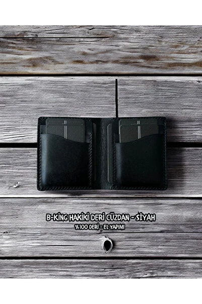 Nicevia B-King Genuine Leather Wallet - Black