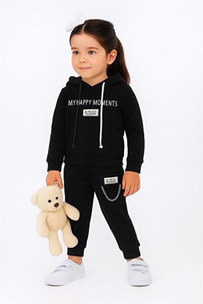 newhappylife Цветен спортен екип за момичета с принт и шарки, с верижка на дж...