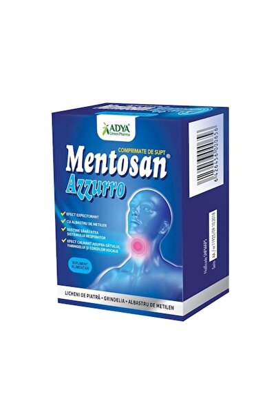 ADYA GREEN PHARMA Mentosan Azzurro, 21 comprimate, Adya