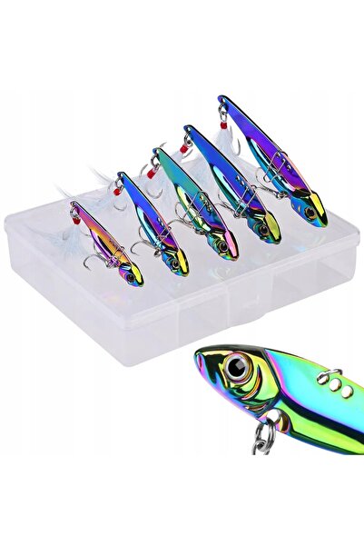 Other SET 5x NATURI METALICE PENTRU PESCUIT ȘTIUCĂ ȘALAU 5-20g CUTIE