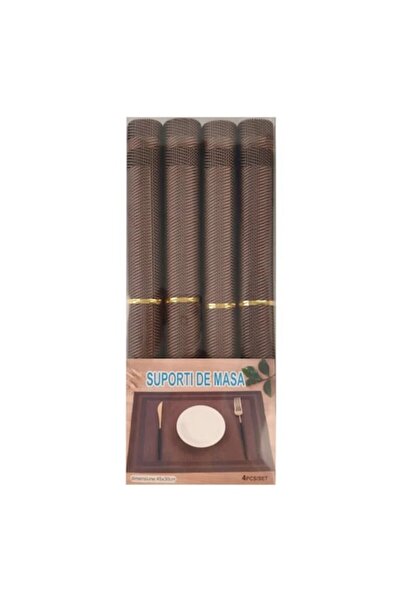 OEM Table plate holder, NX-DS11, 30 x 45 cm, PVC + PET, brown, set of 4 pieces