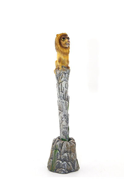 HarmonyAura Polyester Ballpoint Pen with Lion Figure