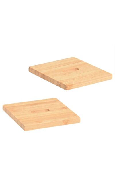 OEM Suport pahar masa, 784230660, 9 x 9 cm, bambus, maro, set 6 bucati