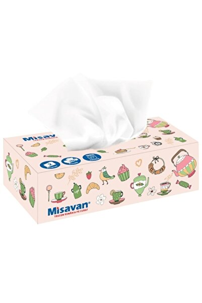 Misavan Șervețele faciale Misavan, albe, 2 straturi, 150 buc / cutie