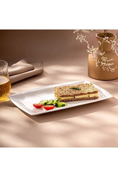 MuratogluHome Emsan Pamukkale Rectangular Plate 29 cm