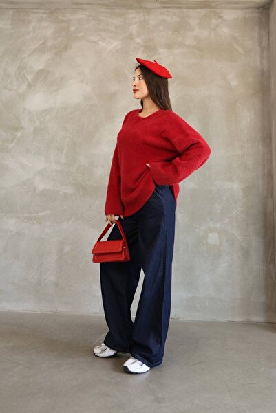 R&G RIMANERE GIOVANI Women's Oversize Soft Textured Plush Knit Sweater