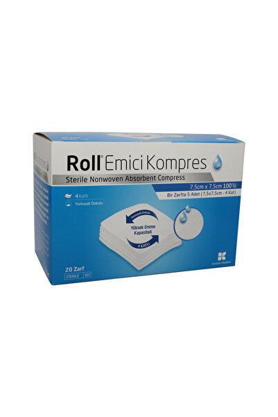 Roll Emici Kompres 7.5 x 7.5 cm 100lü