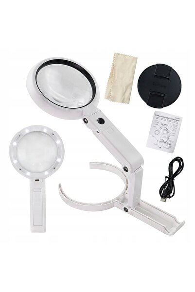 Other Magnifying glass 8x LED Stand USB POWERED/Batteries 11x LAMP